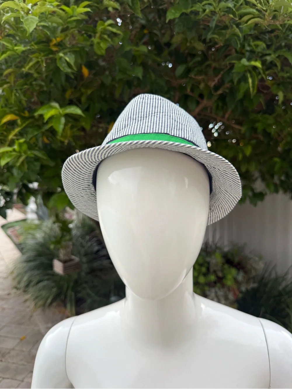 The Children's Place Boys Seersucker Stripe Fedora Hat